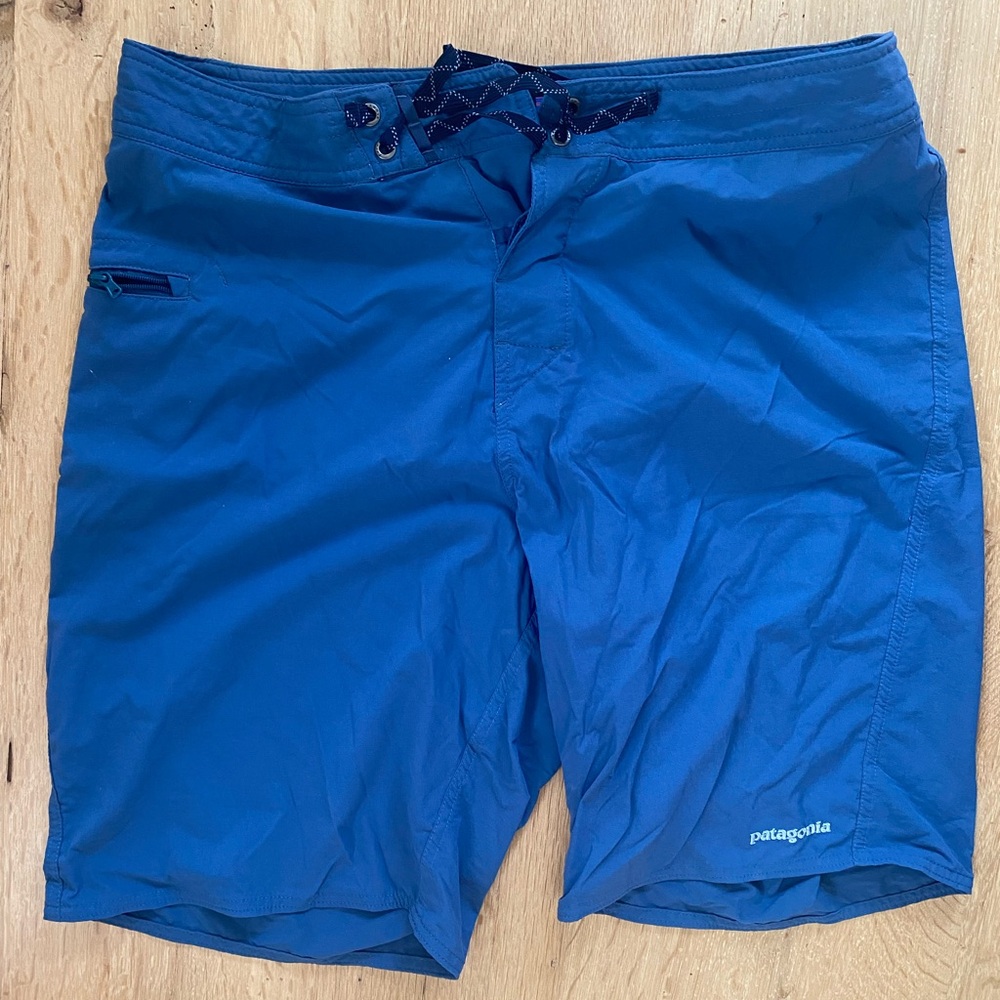 Patagonia Blue Board Shorts Quick-Dry Swimwear